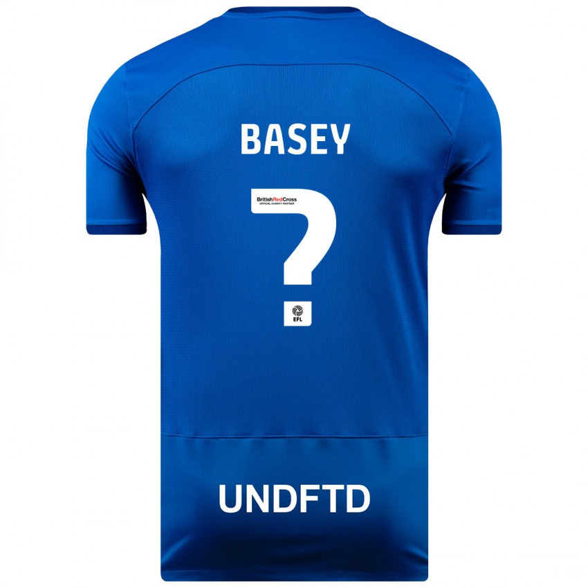 Herren Oliver Basey #0 Blau Heimtrikot Trikot 2023/24 T-Shirt Belgien