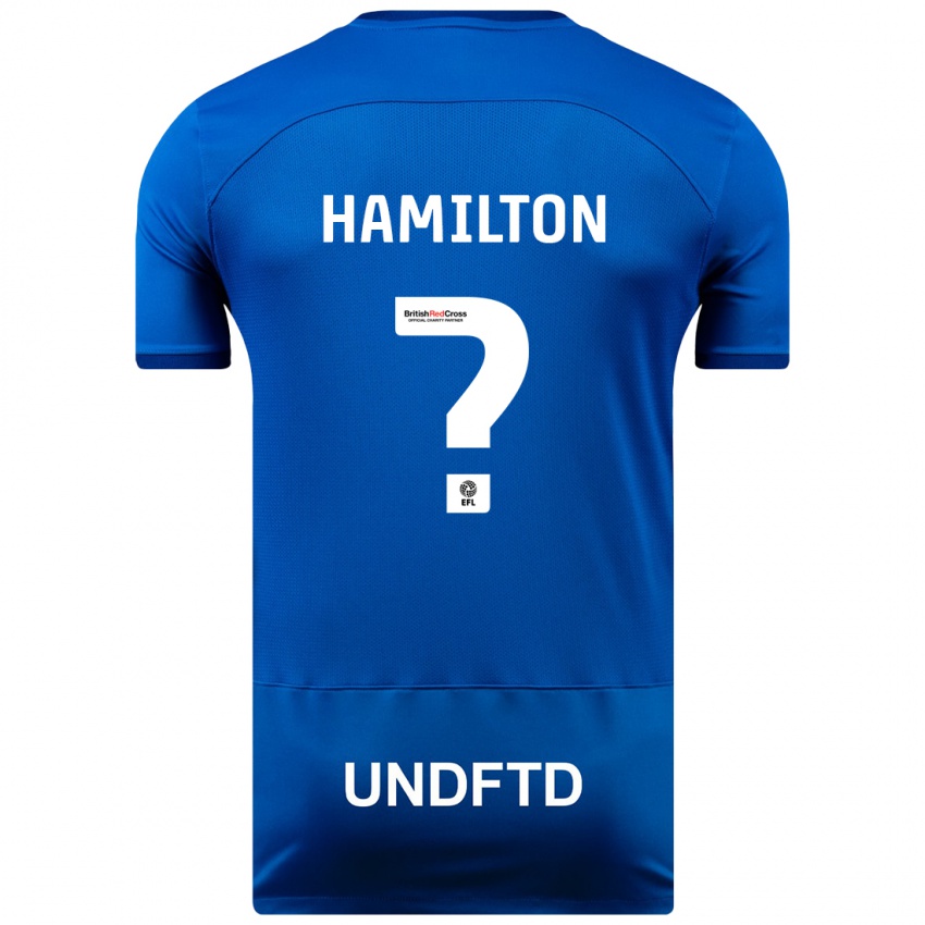 Herren Harley Hamilton #0 Blau Heimtrikot Trikot 2023/24 T-Shirt Belgien