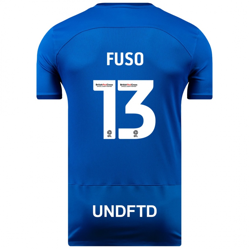 Herren Ivana Fuso #13 Blau Heimtrikot Trikot 2023/24 T-Shirt Belgien