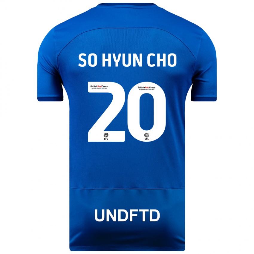 Herren Cho So-Hyun #20 Blau Heimtrikot Trikot 2023/24 T-Shirt Belgien
