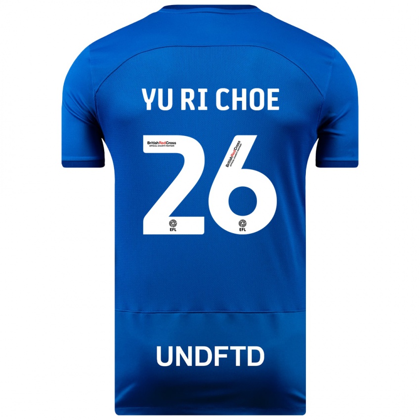 Herren Yu-Ri Choe #26 Blau Heimtrikot Trikot 2023/24 T-Shirt Belgien