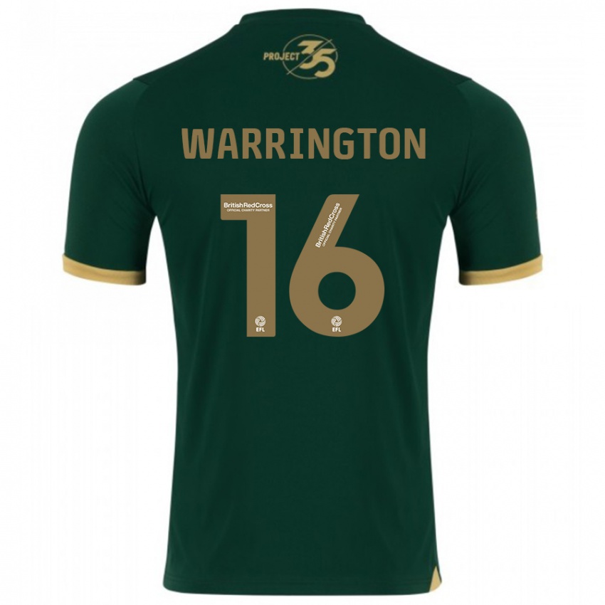 Herren Lewis Warrington #16 Grün Heimtrikot Trikot 2023/24 T-Shirt Belgien
