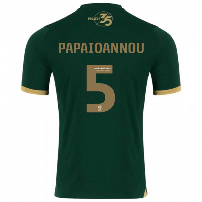 Herren Panagiota Papaioannou #5 Grün Heimtrikot Trikot 2023/24 T-Shirt Belgien