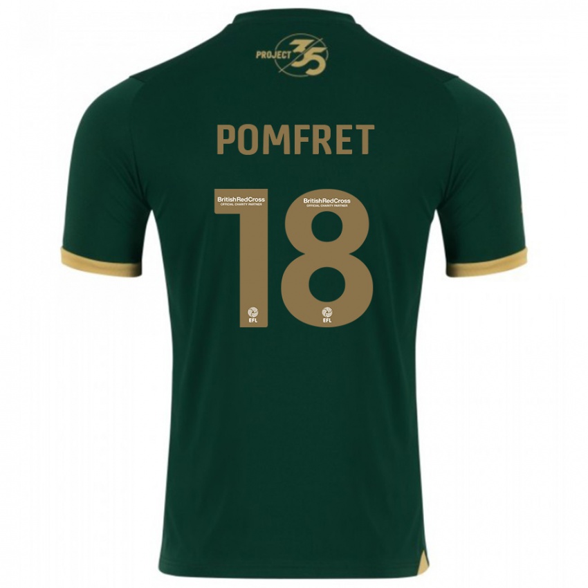 Herren Taya Pomfret #18 Grün Heimtrikot Trikot 2023/24 T-Shirt Belgien