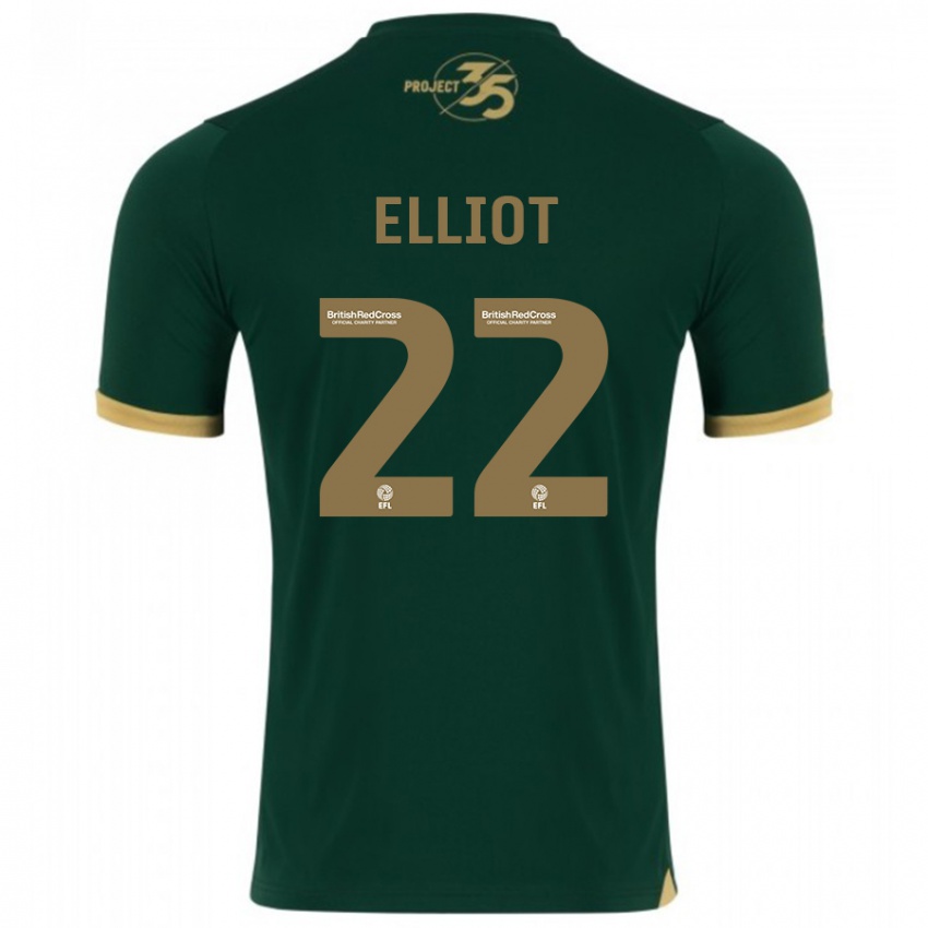 Herren Emily Elliot #22 Grün Heimtrikot Trikot 2023/24 T-Shirt Belgien