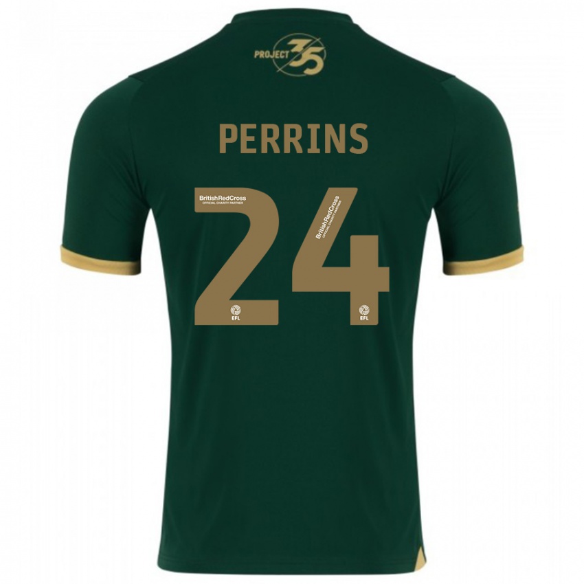 Herren Grace Perrins #24 Grün Heimtrikot Trikot 2023/24 T-Shirt Belgien