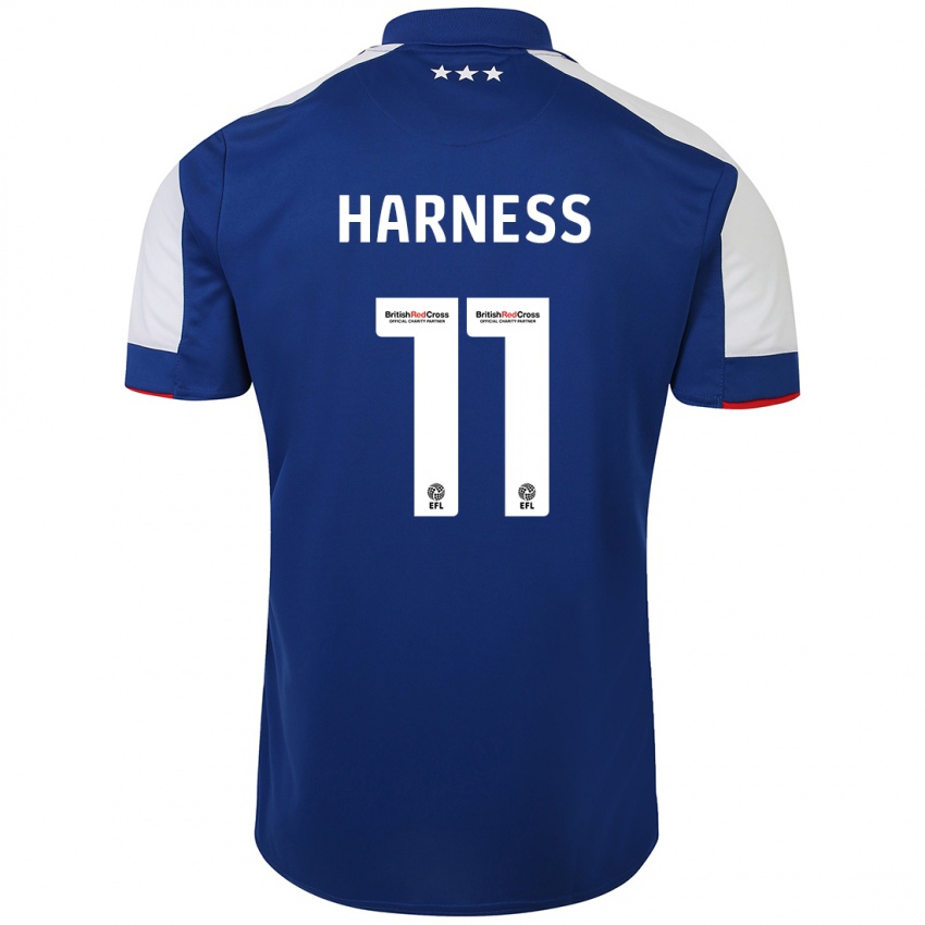 Herren Marcus Harness #11 Blau Heimtrikot Trikot 2023/24 T-Shirt Belgien
