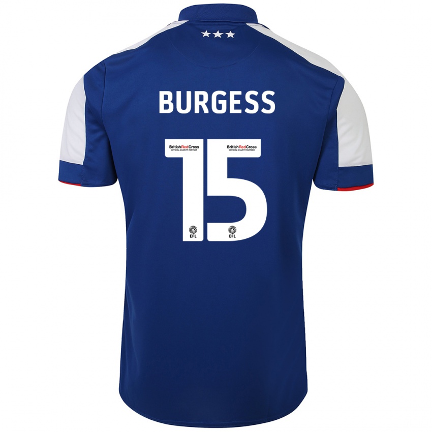 Herren Cameron Burgess #15 Blau Heimtrikot Trikot 2023/24 T-Shirt Belgien