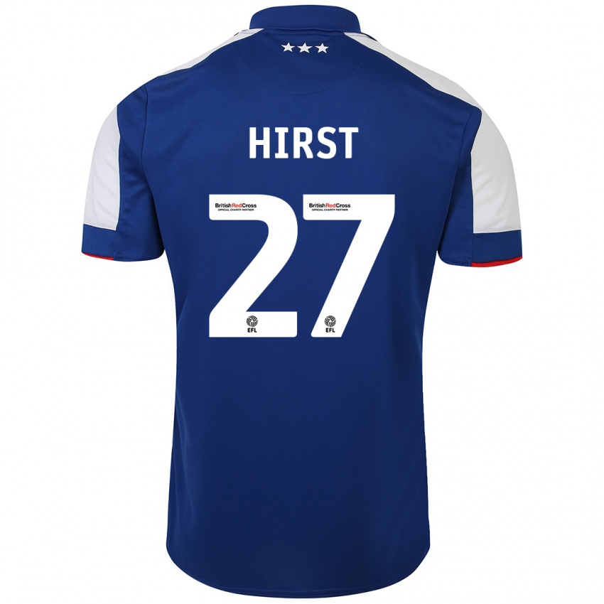 Herren George Hirst #27 Blau Heimtrikot Trikot 2023/24 T-Shirt Belgien