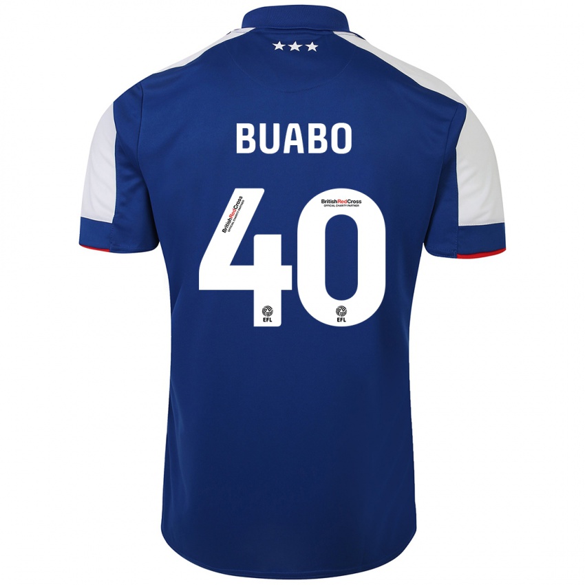 Herren Gerard Buabo #40 Blau Heimtrikot Trikot 2023/24 T-Shirt Belgien