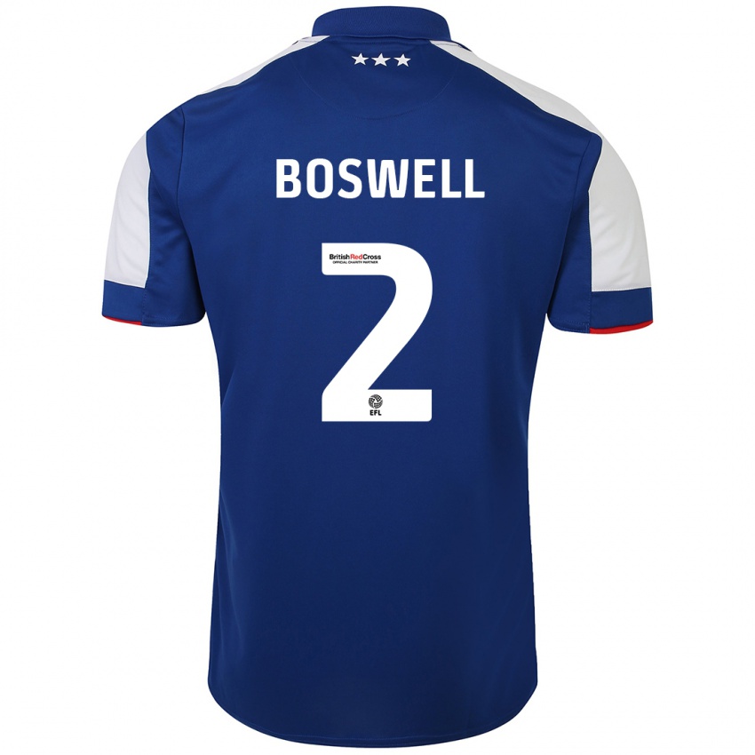 Herren Maria Boswell #2 Blau Heimtrikot Trikot 2023/24 T-Shirt Belgien