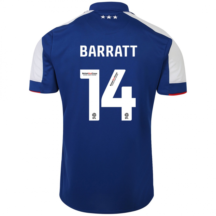 Herren Zoe Barratt #14 Blau Heimtrikot Trikot 2023/24 T-Shirt Belgien