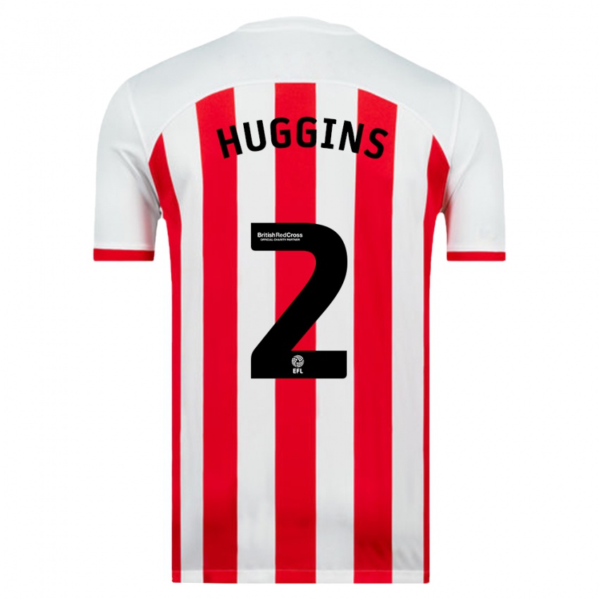 Herren Niall Huggins #2 Weiß Heimtrikot Trikot 2023/24 T-Shirt Belgien