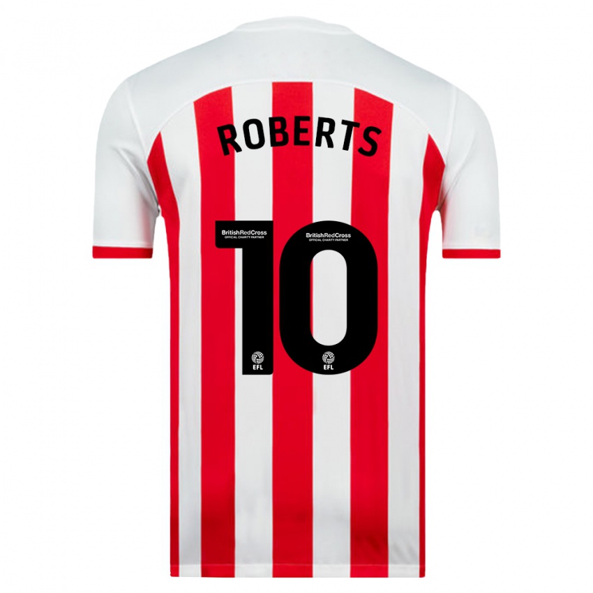 Herren Patrick Roberts #10 Weiß Heimtrikot Trikot 2023/24 T-Shirt Belgien