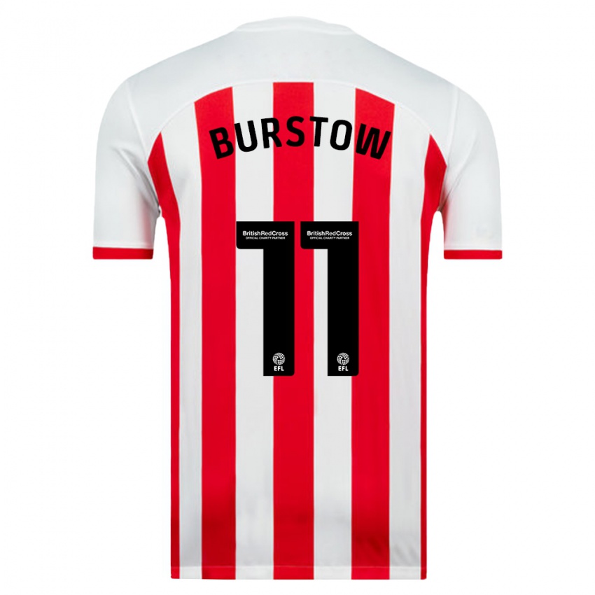 Herren Mason Burstow #11 Weiß Heimtrikot Trikot 2023/24 T-Shirt Belgien