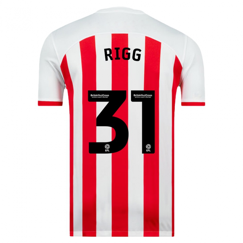 Herren Chris Rigg #31 Weiß Heimtrikot Trikot 2023/24 T-Shirt Belgien