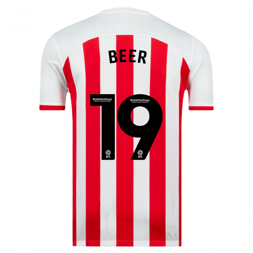 Herren Megan Beer #19 Weiß Heimtrikot Trikot 2023/24 T-Shirt Belgien