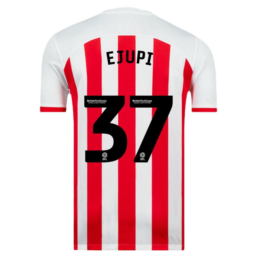 Heren Elizabeta Ejupi #37 Wit Thuisshirt Thuistenue 2023/24 T-Shirt België