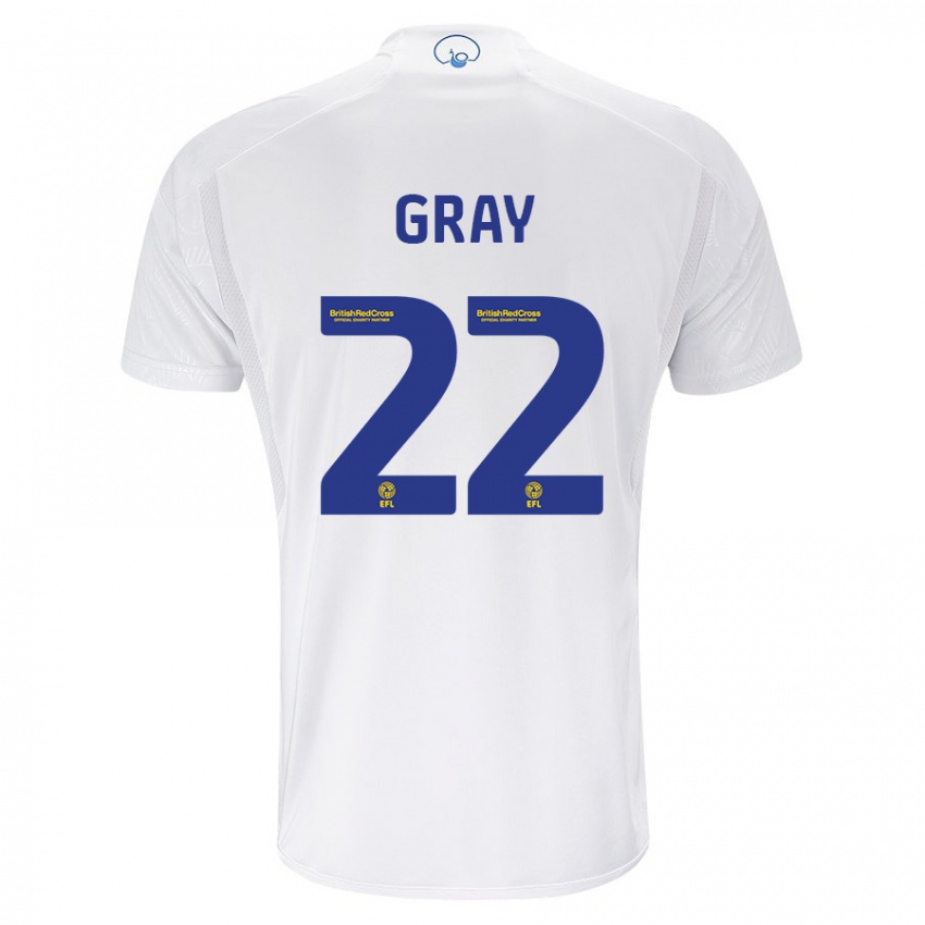 Herren Archie Gray #22 Weiß Heimtrikot Trikot 2023/24 T-Shirt Belgien