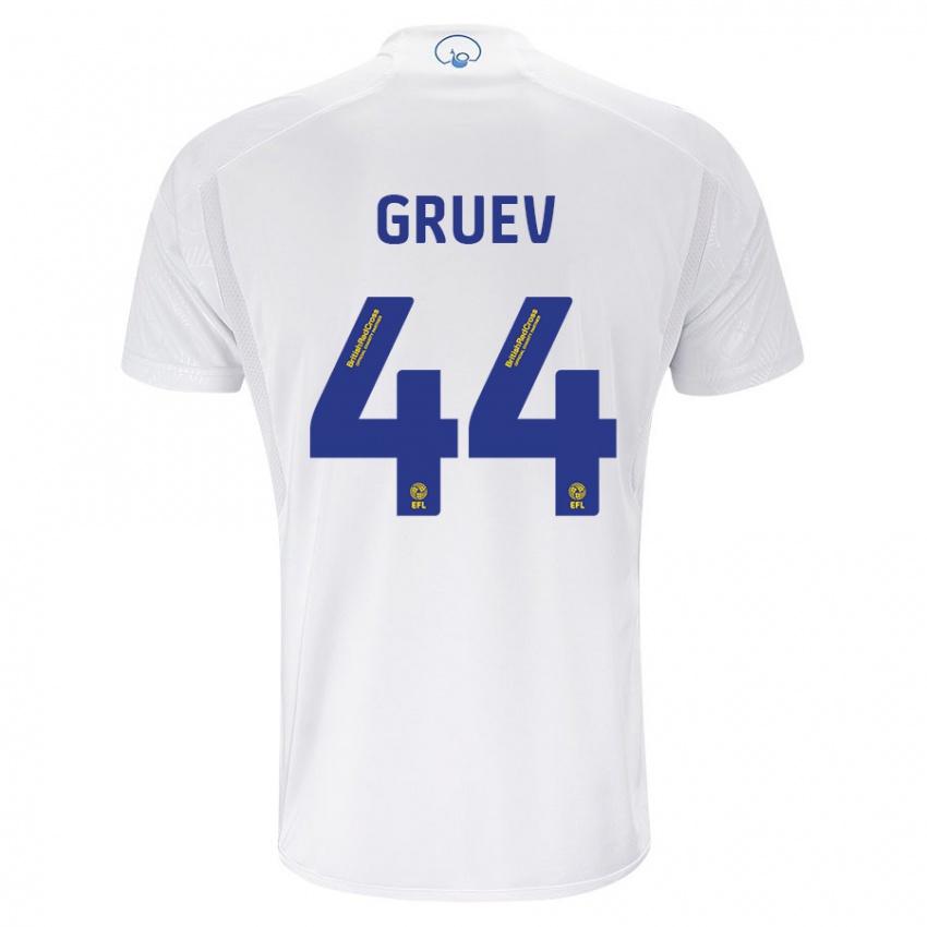 Homme Maillot Ilia Gruev #44 Blanc Tenues Domicile 2023/24 T-Shirt Belgique