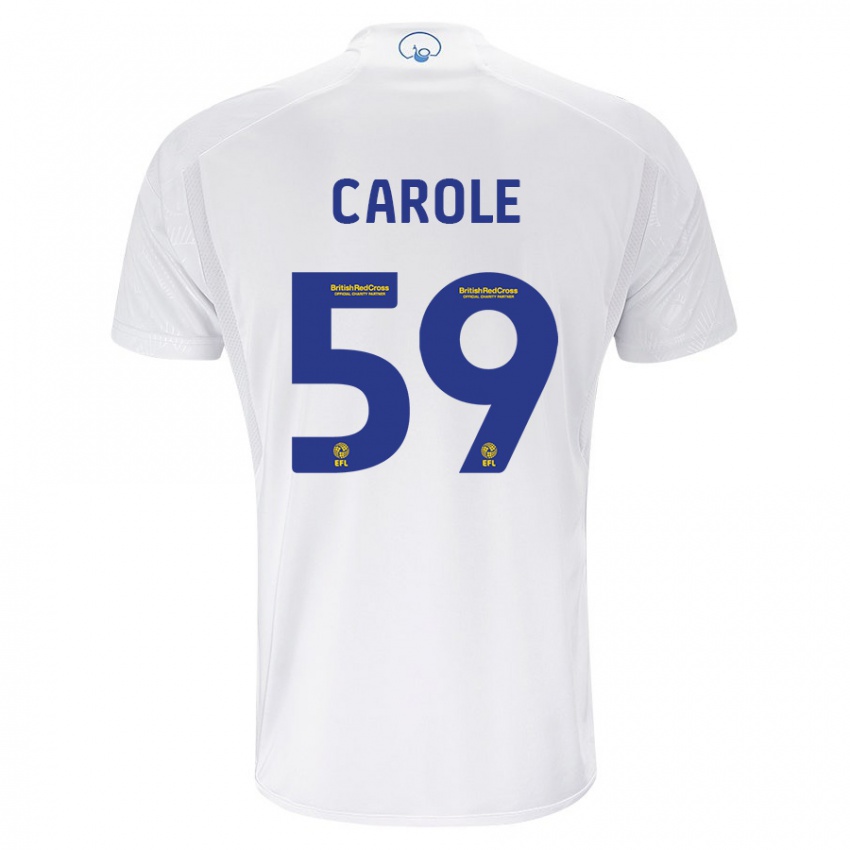 Homme Maillot Keenan Carole #59 Blanc Tenues Domicile 2023/24 T-Shirt Belgique