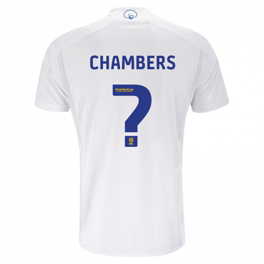 Homme Maillot Sam Chambers #0 Blanc Tenues Domicile 2023/24 T-Shirt Belgique