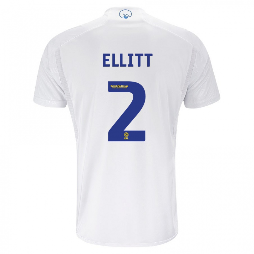 Herren Izzy Ellitt #2 Weiß Heimtrikot Trikot 2023/24 T-Shirt Belgien