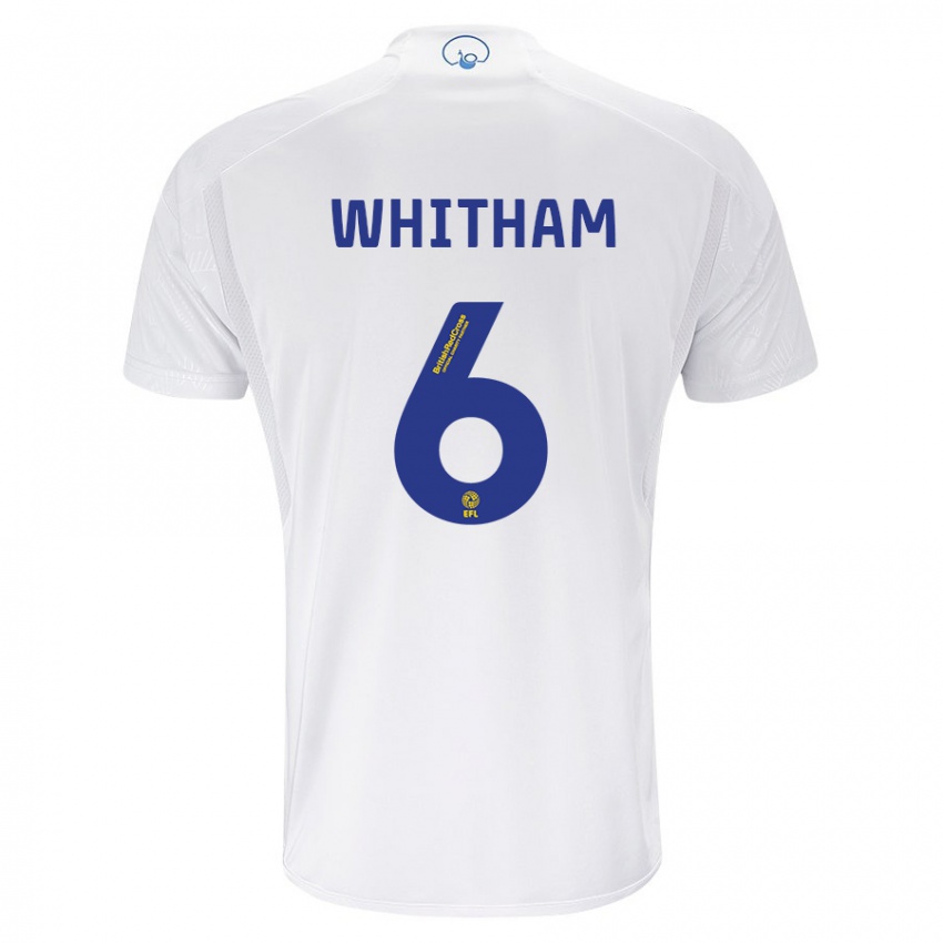 Heren Danielle Whitham #6 Wit Thuisshirt Thuistenue 2023/24 T-Shirt België