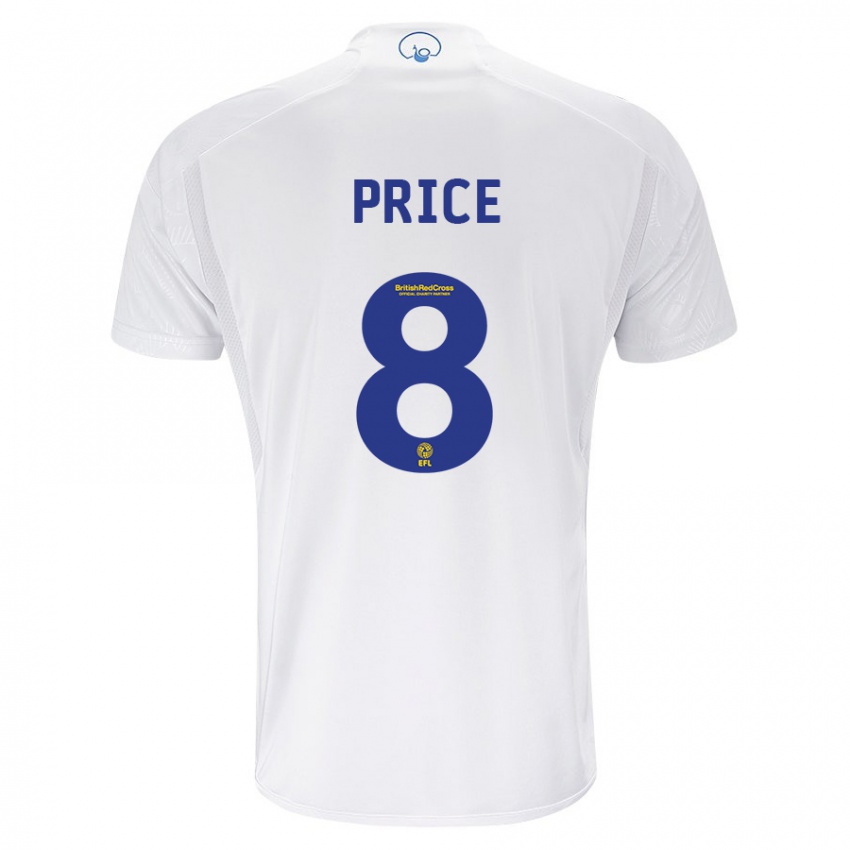 Herren Leoni Price #8 Weiß Heimtrikot Trikot 2023/24 T-Shirt Belgien