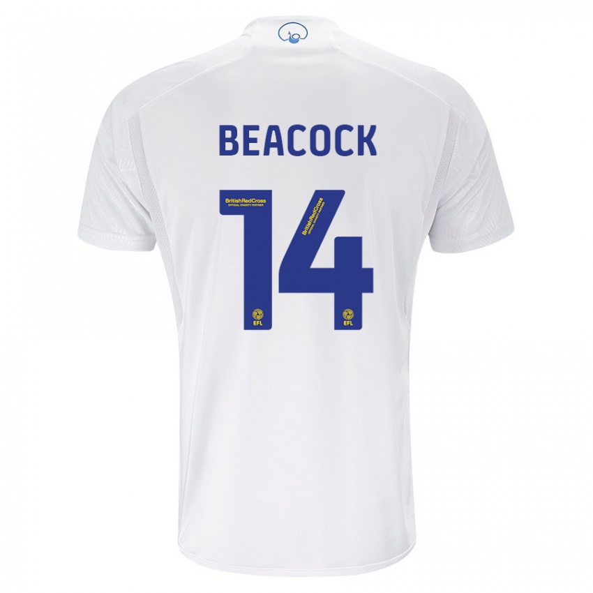Heren Molly Beacock #14 Wit Thuisshirt Thuistenue 2023/24 T-Shirt België