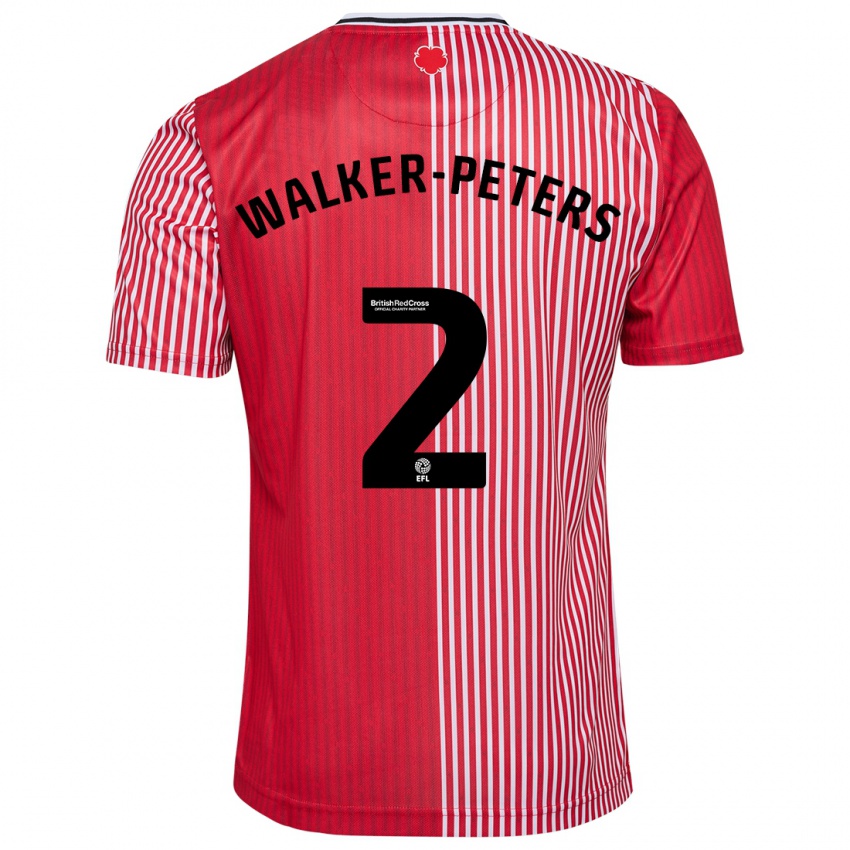 Homme Maillot Kyle Walker-Peters #2 Rouge Tenues Domicile 2023/24 T-Shirt Belgique