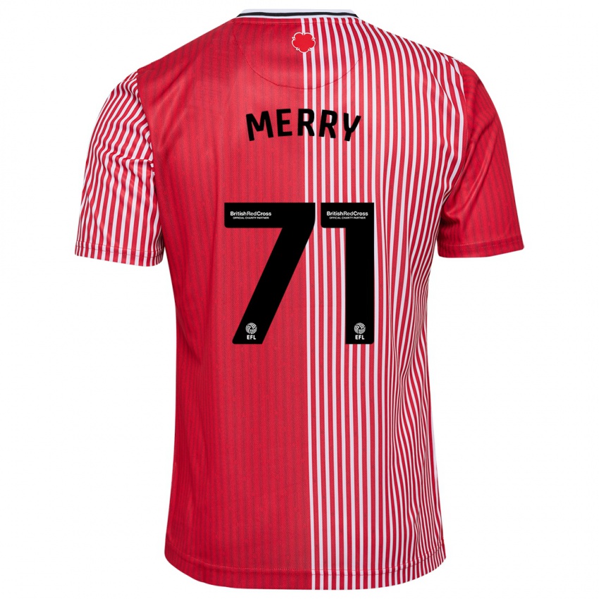 Herren Will Merry #71 Rot Heimtrikot Trikot 2023/24 T-Shirt Belgien