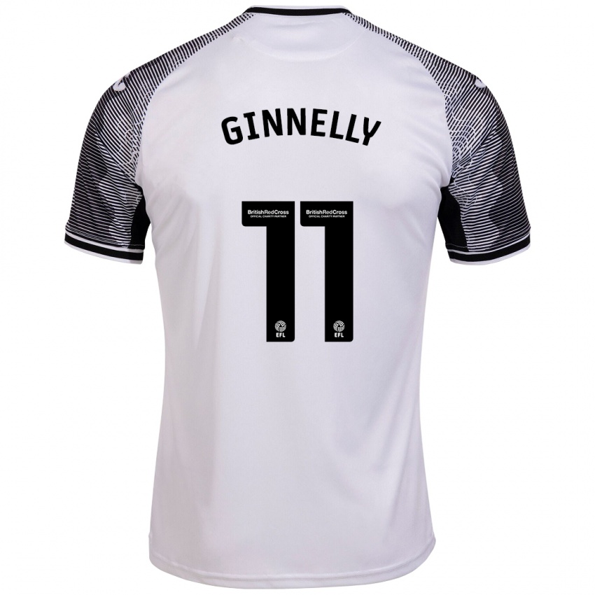 Heren Josh Ginnelly #11 Wit Thuisshirt Thuistenue 2023/24 T-Shirt België