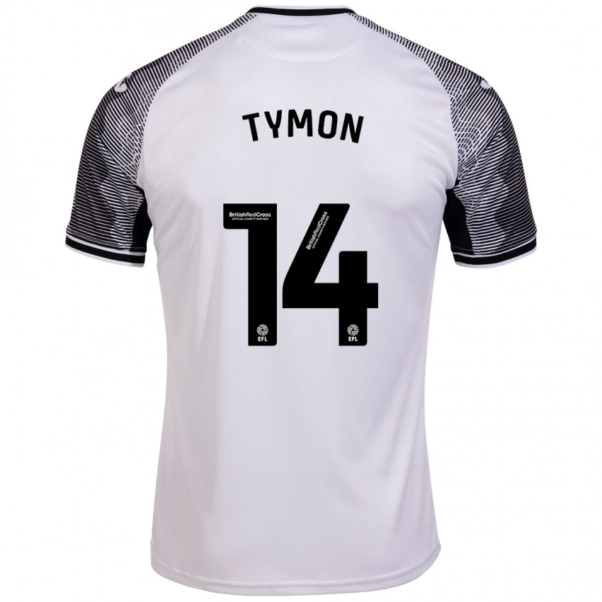 Herren Josh Tymon #14 Weiß Heimtrikot Trikot 2023/24 T-Shirt Belgien