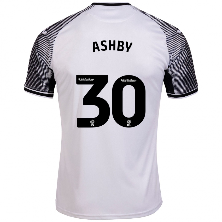 Herren Harrison Ashby #30 Weiß Heimtrikot Trikot 2023/24 T-Shirt Belgien
