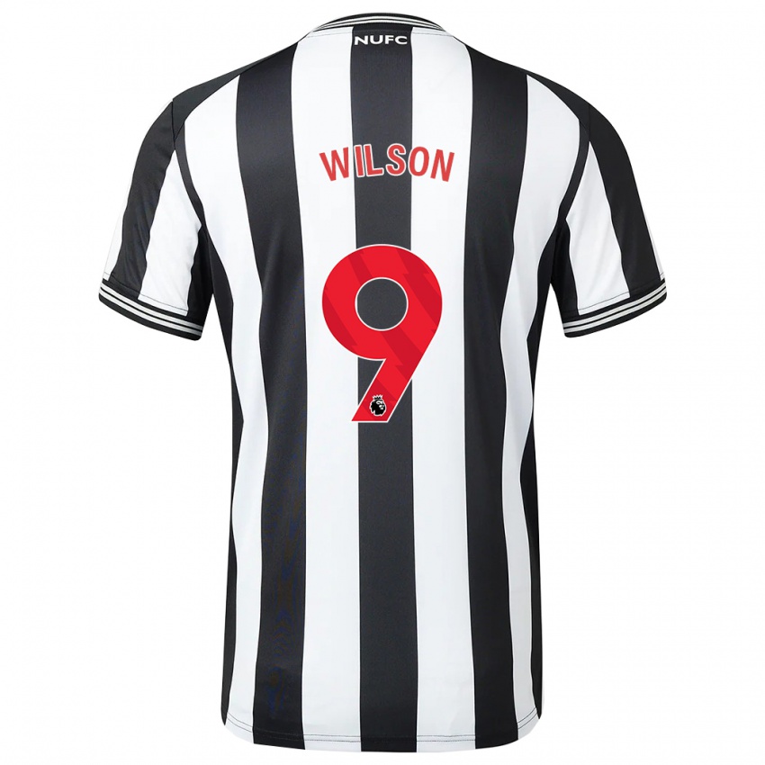 Herren Callum Wilson #9 Schwarz-Weiss Heimtrikot Trikot 2023/24 T-Shirt Belgien
