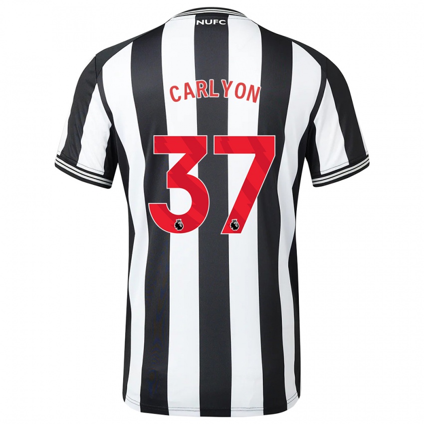 Herren Nathan Carlyon #37 Schwarz-Weiss Heimtrikot Trikot 2023/24 T-Shirt Belgien