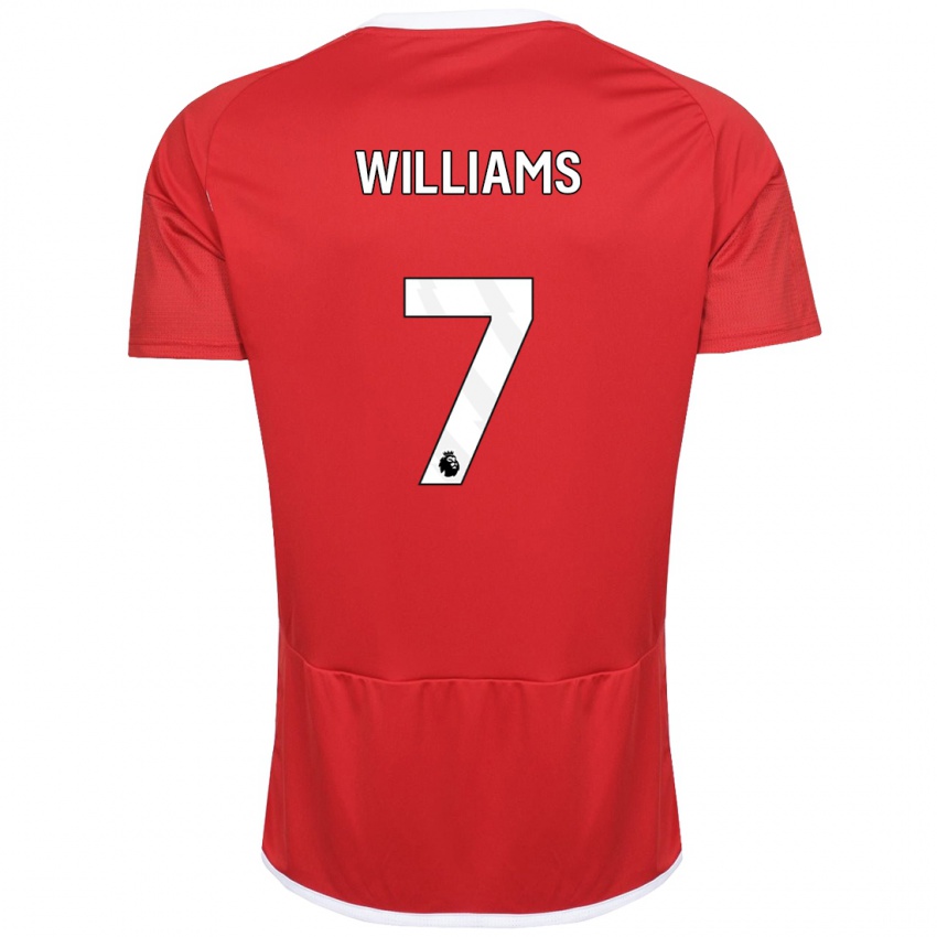 Heren Neco Williams #7 Rood Thuisshirt Thuistenue 2023/24 T-Shirt België