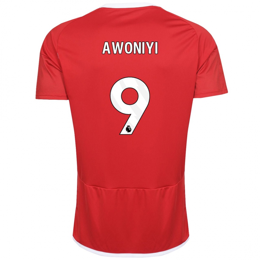 Heren Taiwo Awoniyi #9 Rood Thuisshirt Thuistenue 2023/24 T-Shirt België