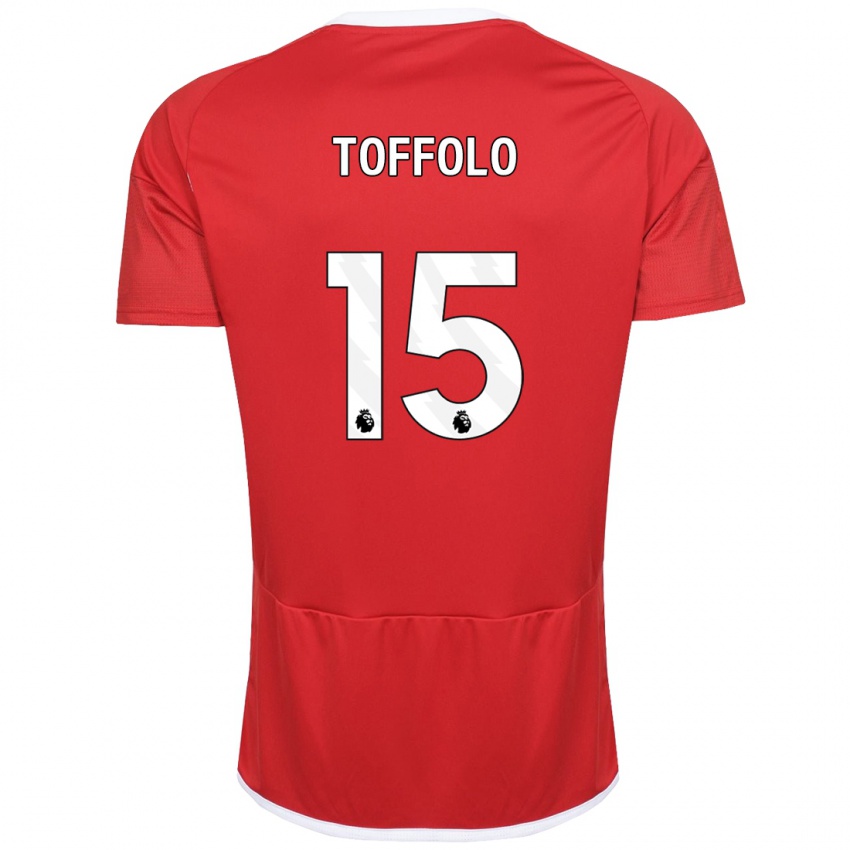 Herren Harry Toffolo #15 Rot Heimtrikot Trikot 2023/24 T-Shirt Belgien