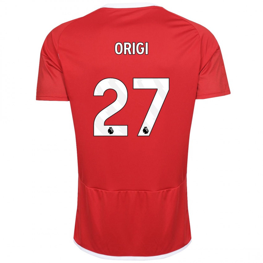 Herren Divock Origi #27 Rot Heimtrikot Trikot 2023/24 T-Shirt Belgien