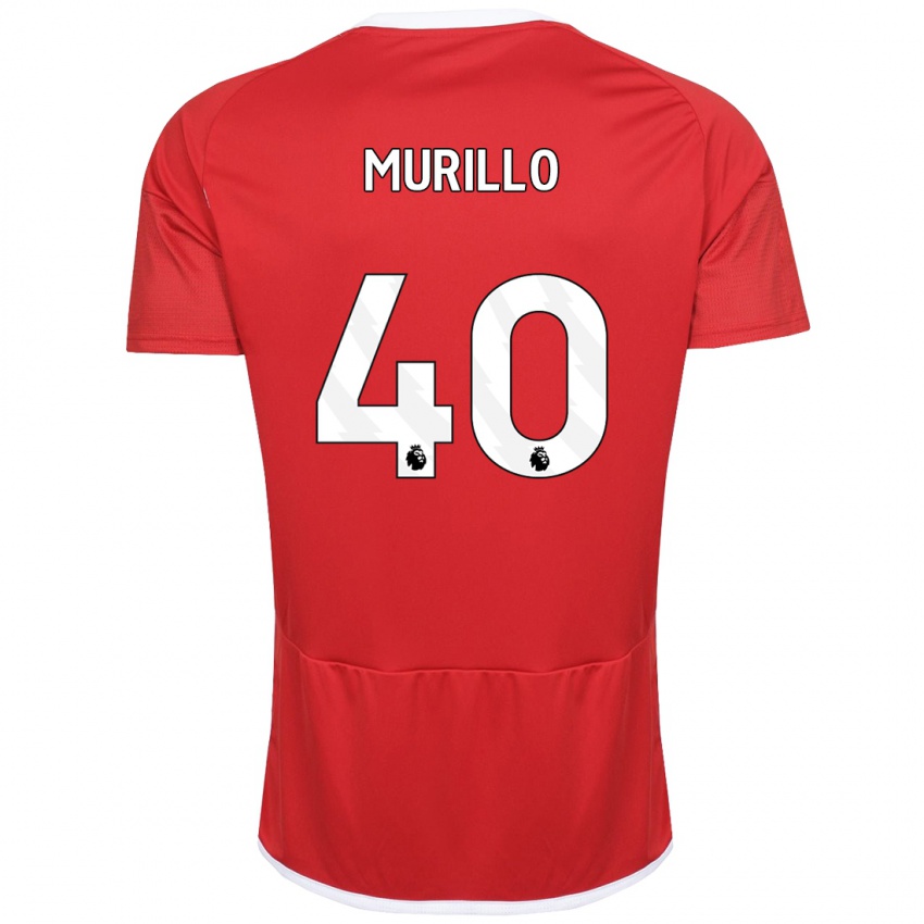 Herren Murillo #40 Rot Heimtrikot Trikot 2023/24 T-Shirt Belgien