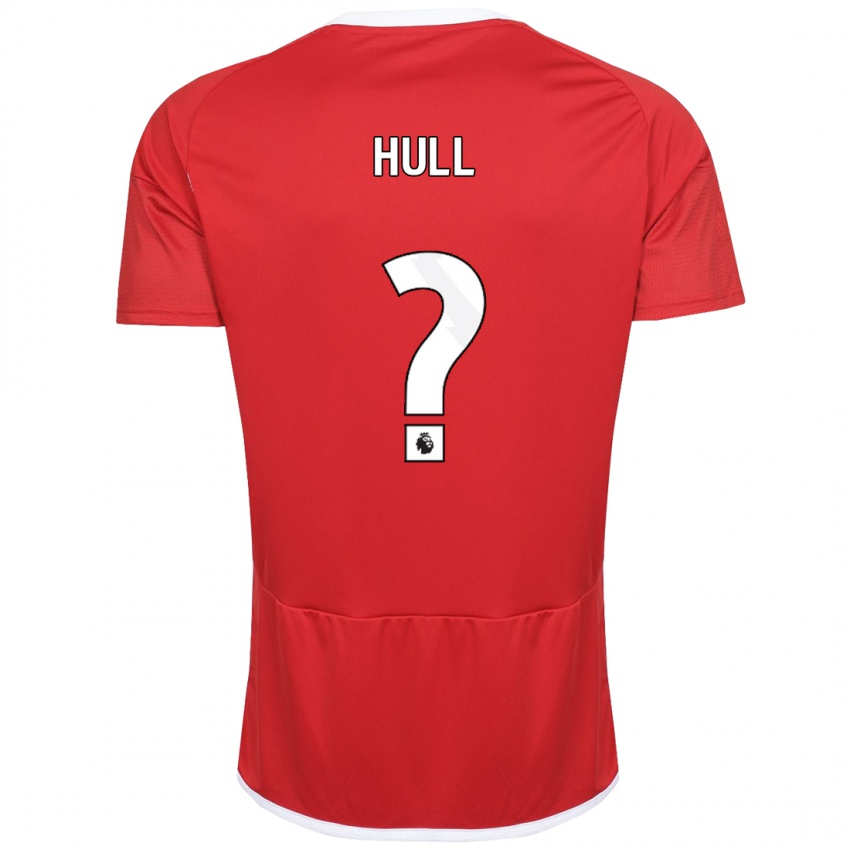 Heren Ethan Hull #0 Rood Thuisshirt Thuistenue 2023/24 T-Shirt België