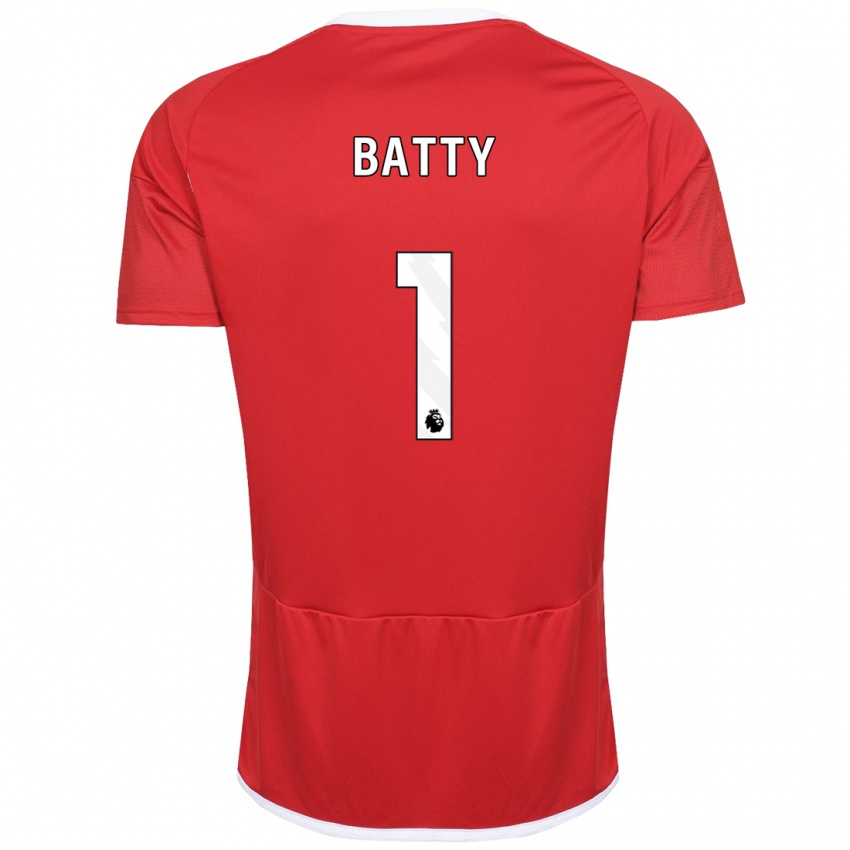 Heren Emily Batty #1 Rood Thuisshirt Thuistenue 2023/24 T-Shirt België