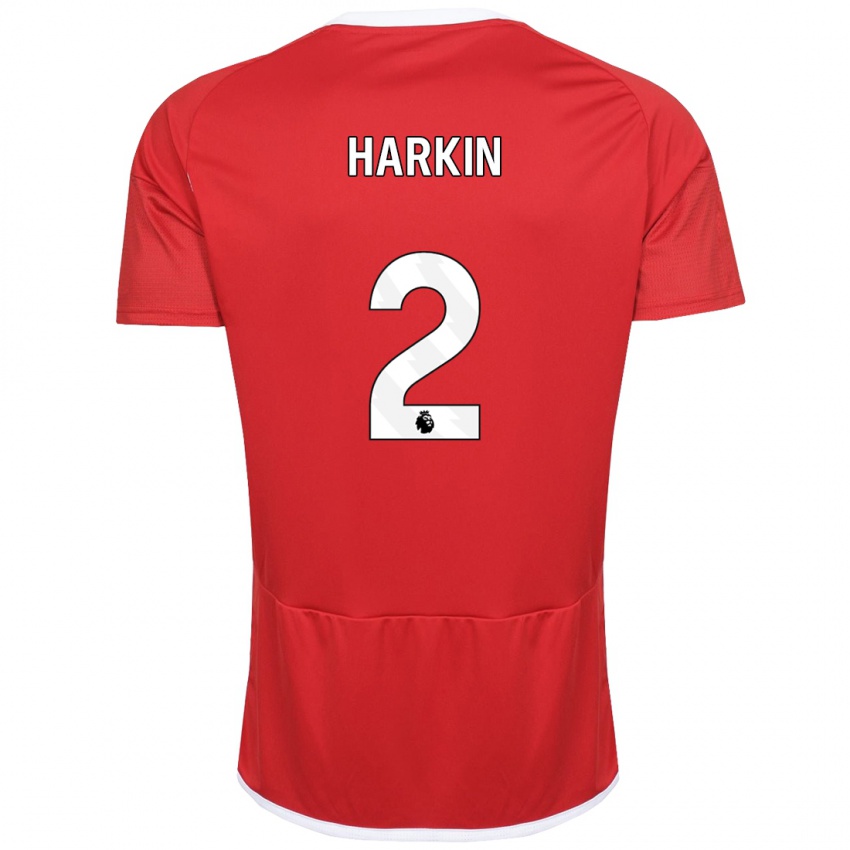 Heren Lyndsey Harkin #2 Rood Thuisshirt Thuistenue 2023/24 T-Shirt België