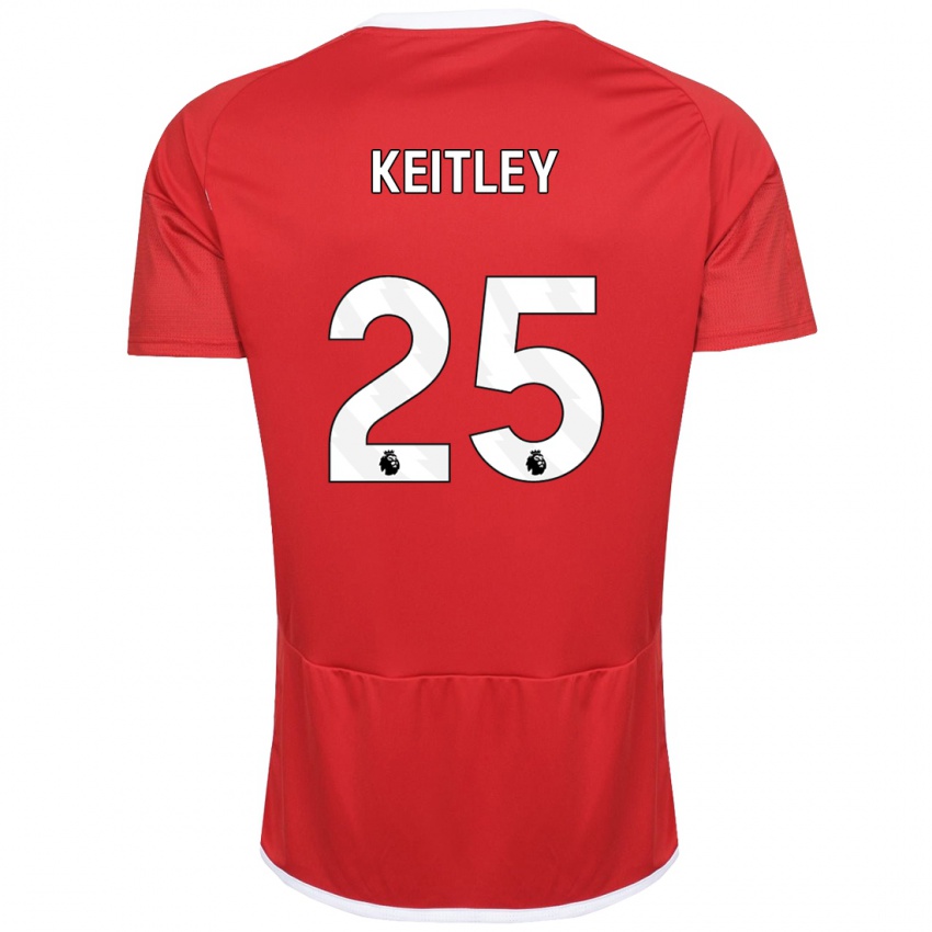 Herren Alice Keitley #25 Rot Heimtrikot Trikot 2023/24 T-Shirt Belgien