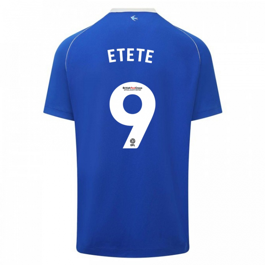 Herren Kion Etete #9 Blau Heimtrikot Trikot 2023/24 T-Shirt Belgien