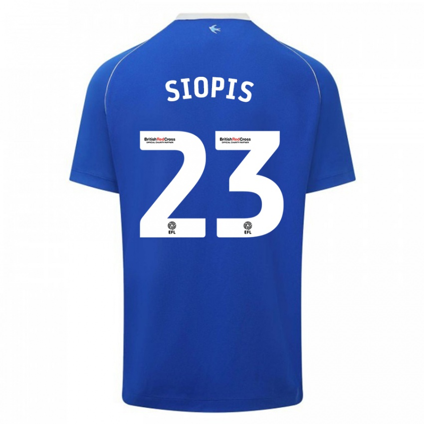 Herren Manolis Siopis #23 Blau Heimtrikot Trikot 2023/24 T-Shirt Belgien