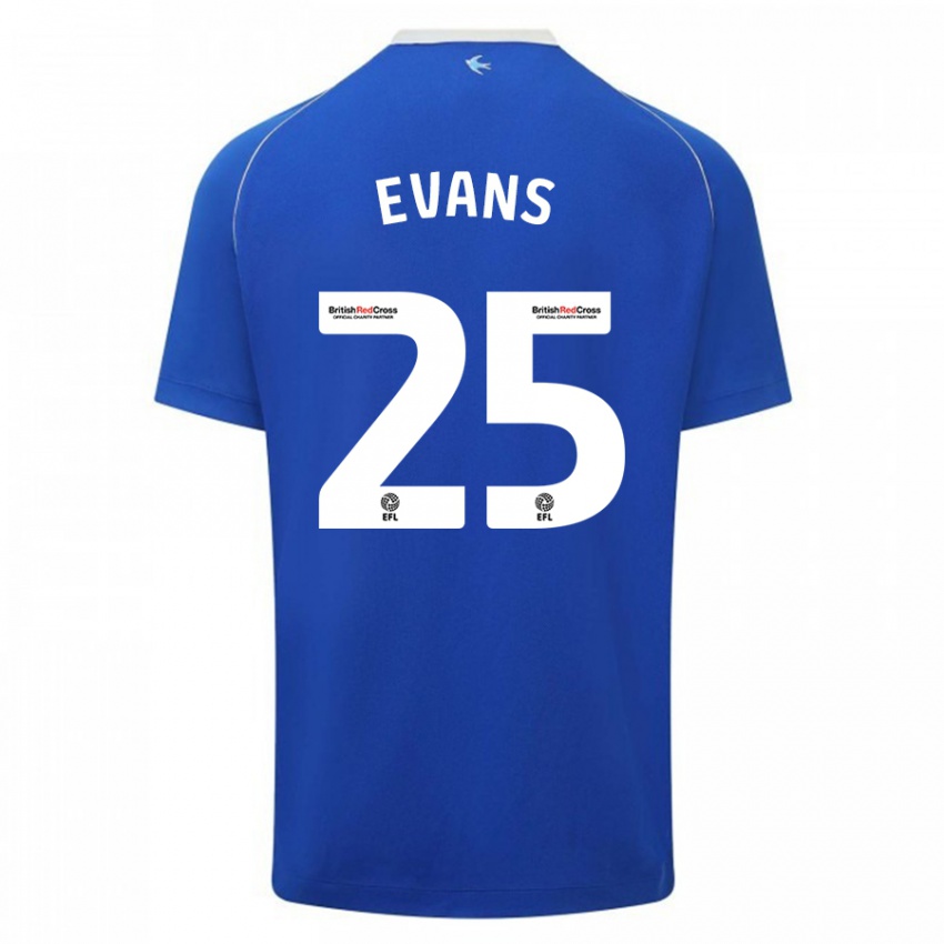 Herren Kieron Evans #25 Blau Heimtrikot Trikot 2023/24 T-Shirt Belgien