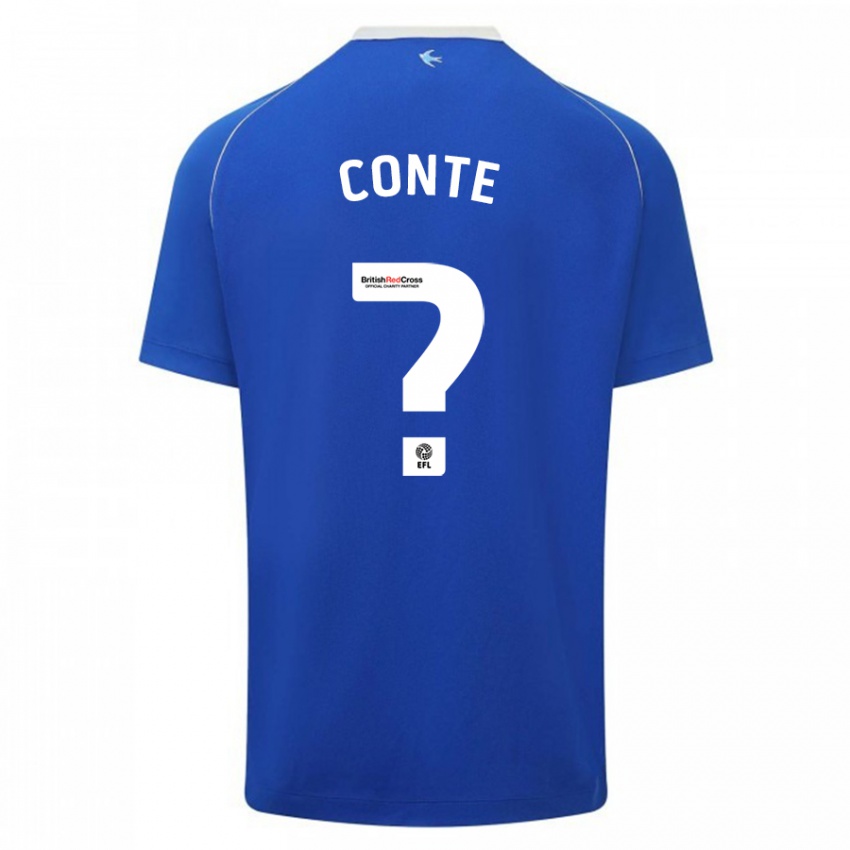 Herren Raheem Conte #0 Blau Heimtrikot Trikot 2023/24 T-Shirt Belgien